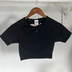 Gymshark women's cropped workout fitted top